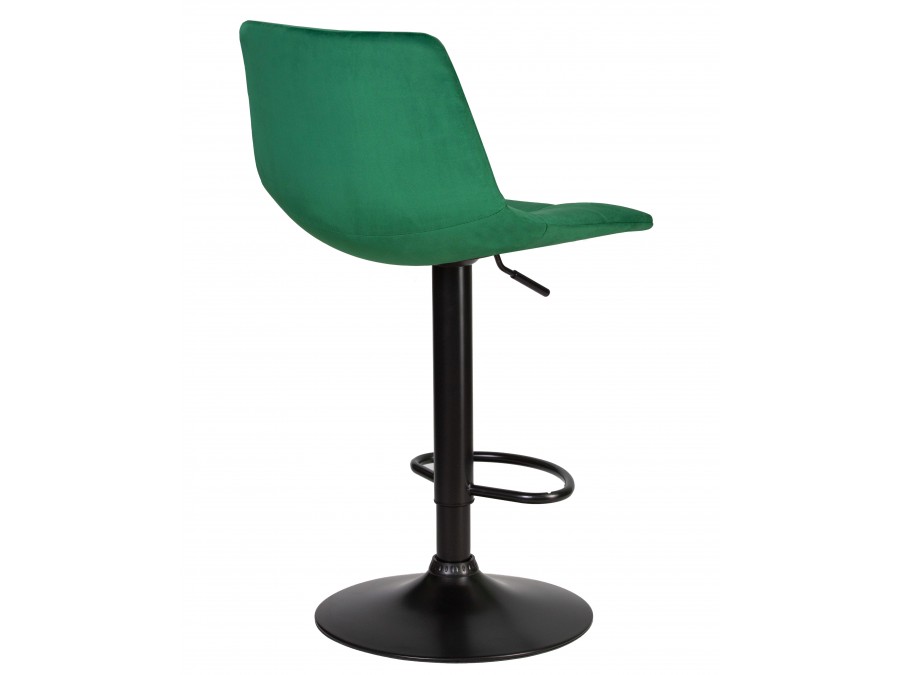 Стул барный DOBRIN TAILOR BLACK, зеленый велюр (MJ9-88)