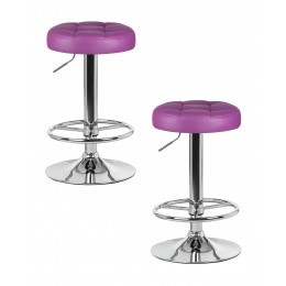 Набор 2 шт Табурет барный DOBRIN BRUNO, фиолетовый