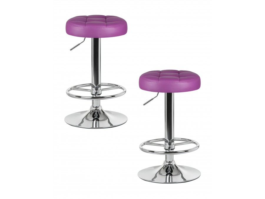 Набор 2 шт Табурет барный DOBRIN BRUNO, фиолетовый
