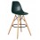 Стул барный DOBRIN DSW BAR, ножки светлый бук, цвет тёмно-зеленый (G-13)