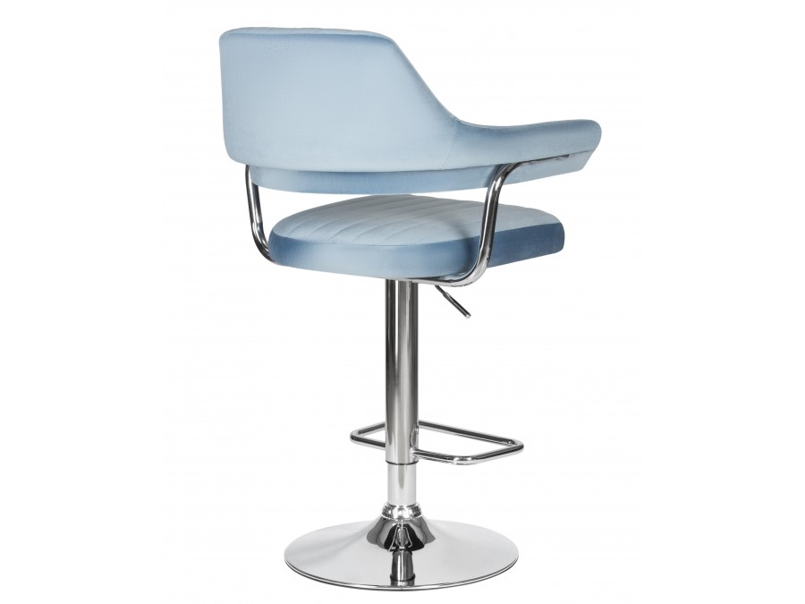 Стул барный DOBRIN CHARLY, пудрово-голубой велюр (MJ9-74)