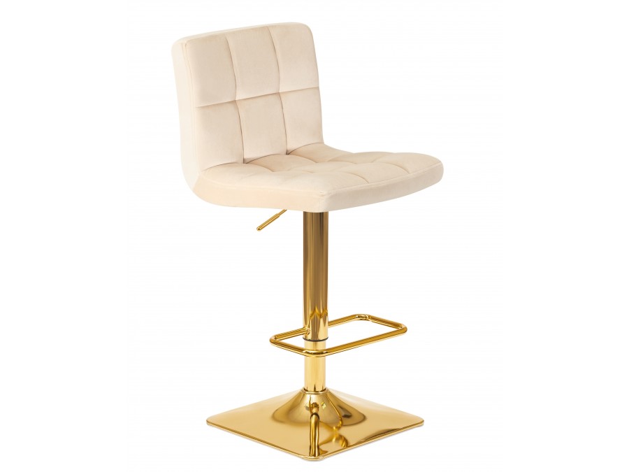 Набор 2 шт Стул барный DOBRIN GOLDIE, бежевый велюр (MJ9-10)