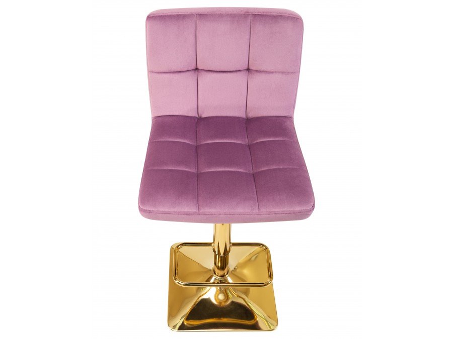 Стул барный DOBRIN GOLDIE, пудрово-сиреневый велюр (MJ9-52)