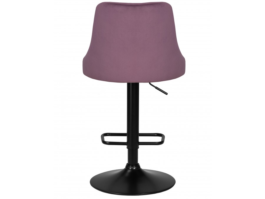 Набор 2 шт Стул барный DOBRIN JOSEPH BLACK, пудрово-сиреневый велюр (MJ9-52)