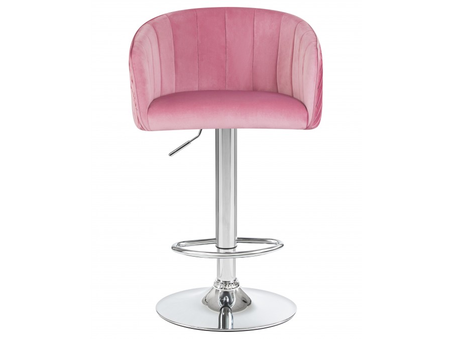 Стул барный DOBRIN DARCY, розовый велюр (1922-16)