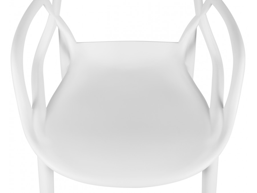 Стул барный DOBRIN MASTERS BAR, белый (W-02)