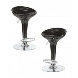 Набор 2 шт Стул барный DOBRIN BOMBA, чёрный