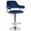 Стул барный DOBRIN CHARLY, синий велюр (MJ9-117)