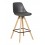 Стул полубарный DOBRIN RONNI, ножки светлый бук, тёмно-серый (GR-04)