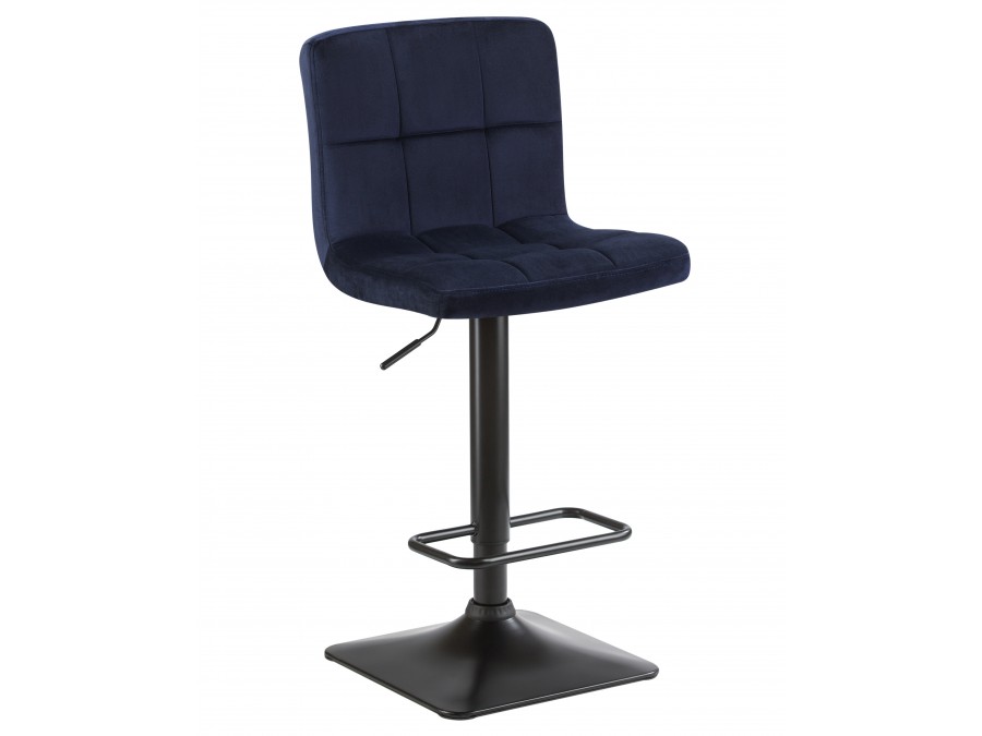 Стул барный DOBRIN DOMINIC, темно-синий велюр (MJ9-118)