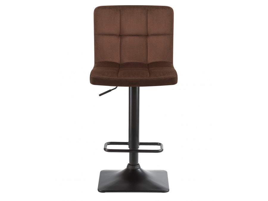 Набор 2 шт Стул барный DOBRIN DOMINIC, шоколадный велюр (MJ9-111)