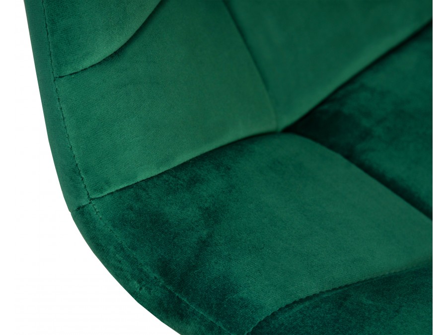 Стул барный DOBRIN TAILOR BLACK, зеленый велюр (MJ9-88)