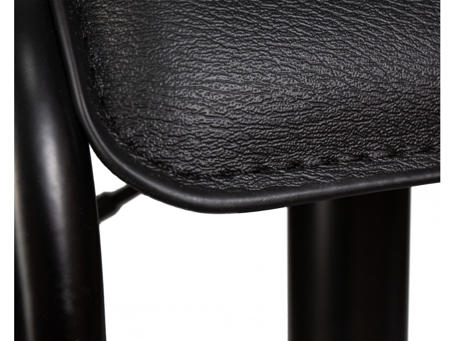 Стул барный DOBRIN CRACK BLACK, черный