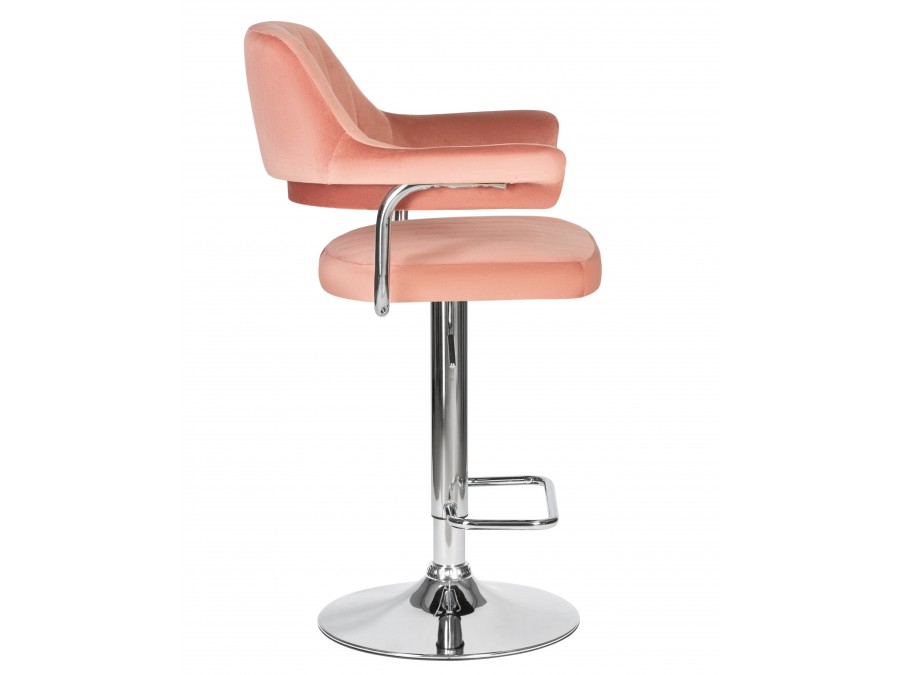 Стул барный DOBRIN CHARLY, пудрово-розовый велюр (MJ9-32)