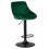 Стул барный DOBRIN LOGAN BLACK, зеленый велюр (MJ9-88)
