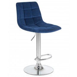 Стул барный DOBRIN TAILOR, синий велюр (MJ9-117)