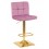 Стул барный DOBRIN GOLDIE, пудрово-сиреневый велюр (MJ9-52)