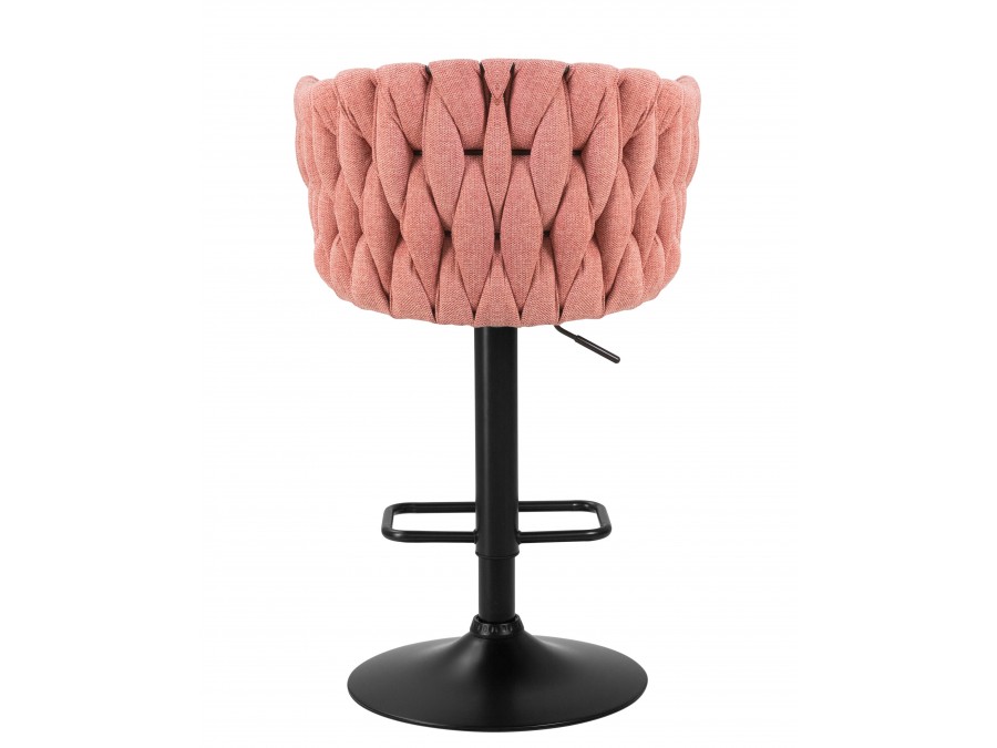 Стул барный DOBRIN LEON, розовая ткань (LAR 275-10)