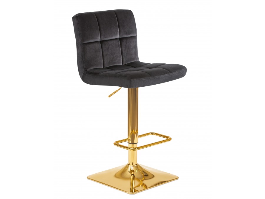 Стул барный DOBRIN GOLDIE, черный велюр (MJ9-101)