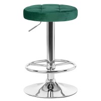 Табурет барный DOBRIN BRUNO, зеленый велюр (MJ9-88)
