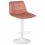 Стул барный DOBRIN TAILOR WHITE, пудрово-розовый велюр (MJ9-32)