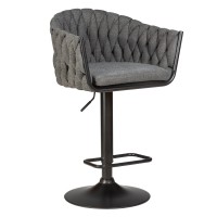 Стул барный DOBRIN LEON, графитовая ткань (LAR-275-21)