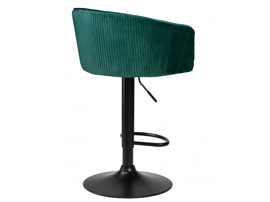 Стул барный DOBRIN DARCY BLACK, зеленый велюр (1922-9)