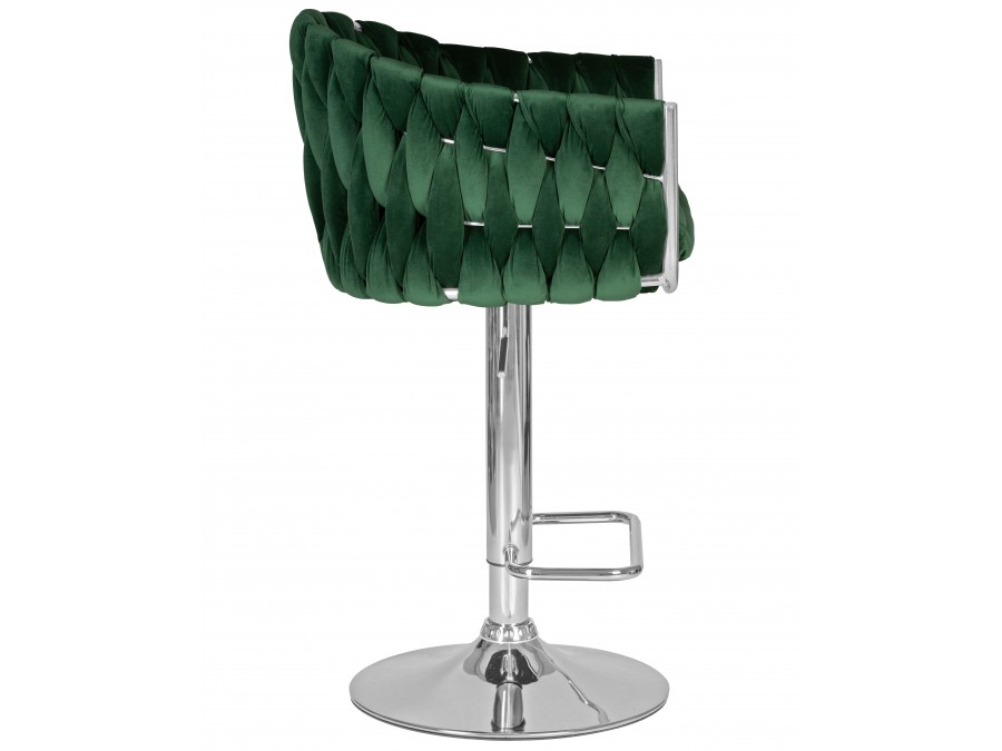 Стул барный DOBRIN MARCEL, зеленый велюр (MJ9-88)