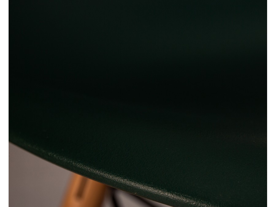 Стул барный DOBRIN DSW BAR, ножки светлый бук, цвет тёмно-зеленый (G-13)