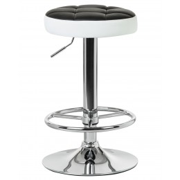 Табурет барный DOBRIN BRUNO, чёрно-белый