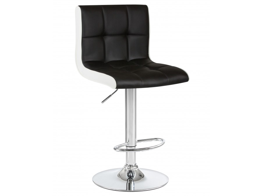 Стул барный DOBRIN CANDY, чёрно-белый