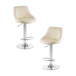 Набор 2 шт Стул барный DOBRIN LOGAN, кремовый