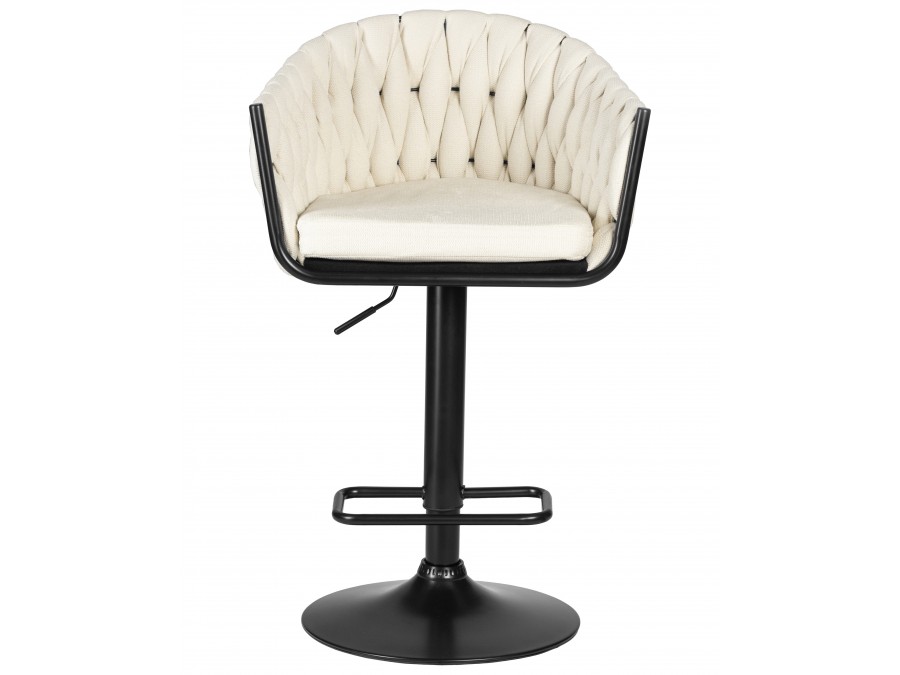 Стул барный DOBRIN LEON, кремовая ткань (LAR 275-33)