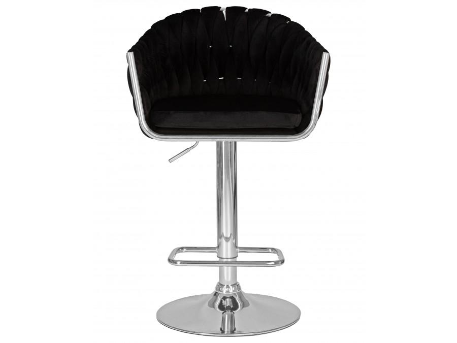 Стул барный DOBRIN MARCEL, черный велюр (MJ9-101)
