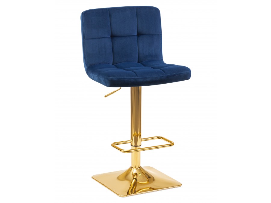Стул барный DOBRIN GOLDIE, синий велюр (MJ9-117)