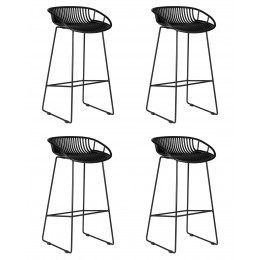 Набор 4 шт Стул барный DOBRIN FRANK, черный