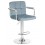 Стул барный DOBRIN KRUGER ARM, пудрово-голубой велюр (MJ9-74)