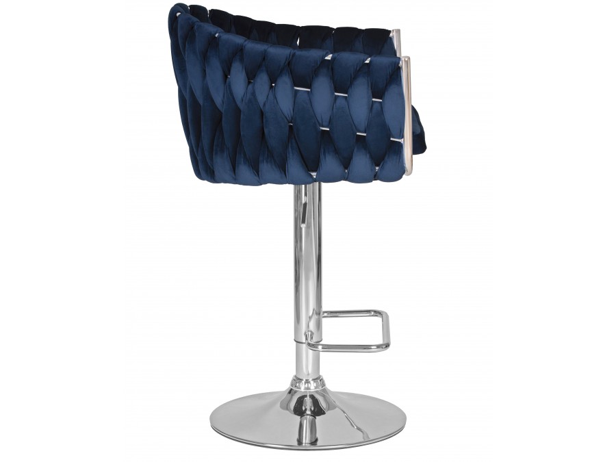 Стул барный DOBRIN MARCEL, синий велюр (MJ9-117)