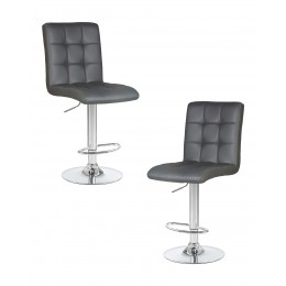 Набор 2 шт Стул барный DOBRIN KRUGER, серый