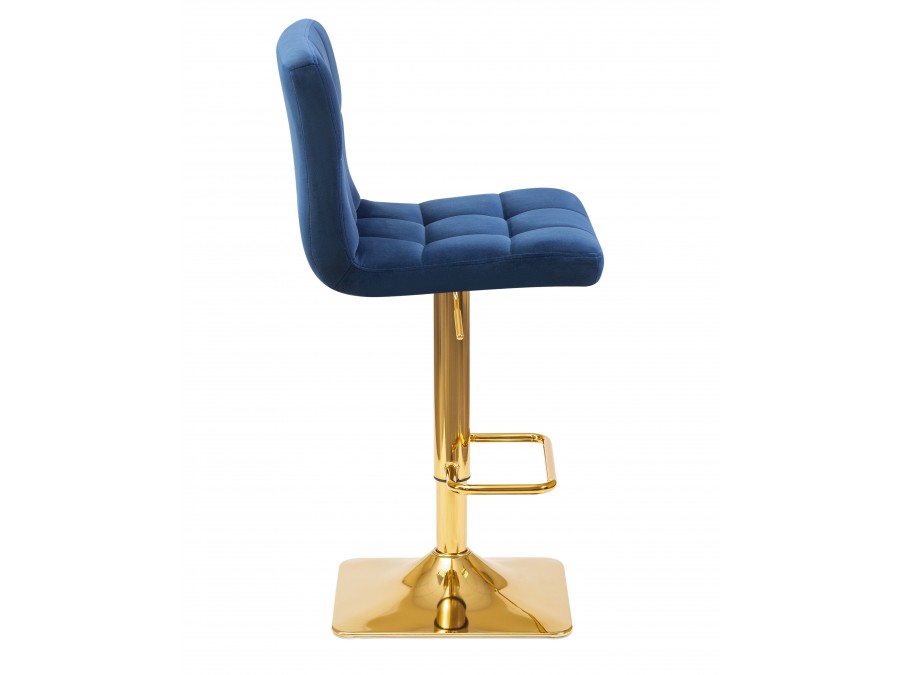 Стул барный DOBRIN GOLDIE, синий велюр (MJ9-117)