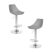 Набор 2 шт Стул барный DOBRIN ROCKY, серый