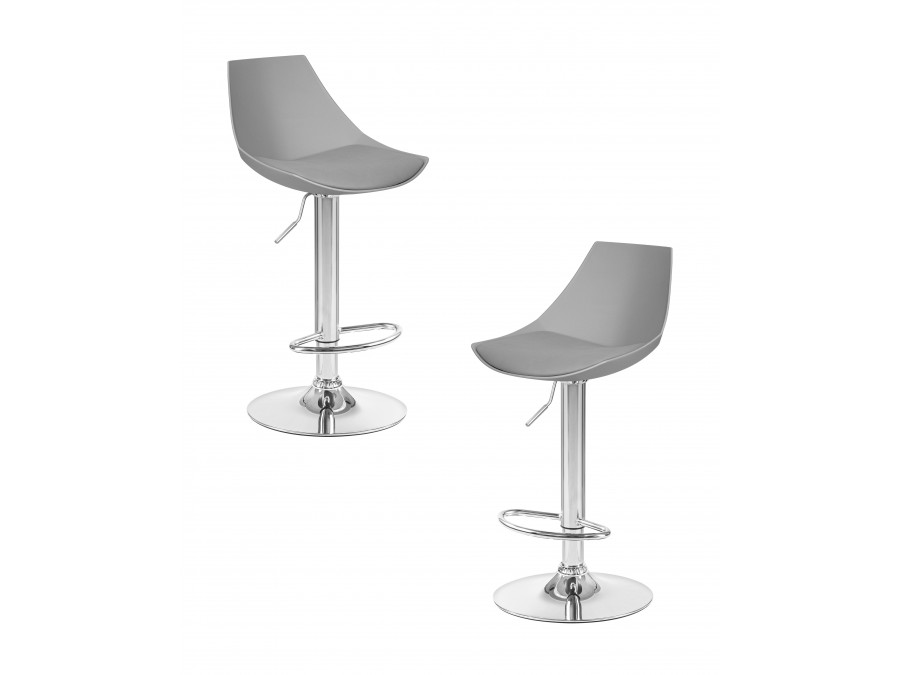 Набор 2 шт Стул барный DOBRIN ROCKY, серый