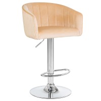 Стул барный DOBRIN DARCY, песочный велюр (1922-3)