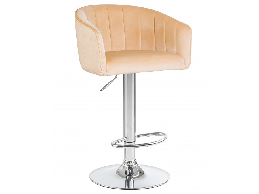Стул барный DOBRIN DARCY, песочный велюр (1922-3)