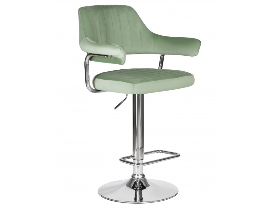 Стул барный DOBRIN CHARLY, пудрово-мятный велюр (MJ9-87)