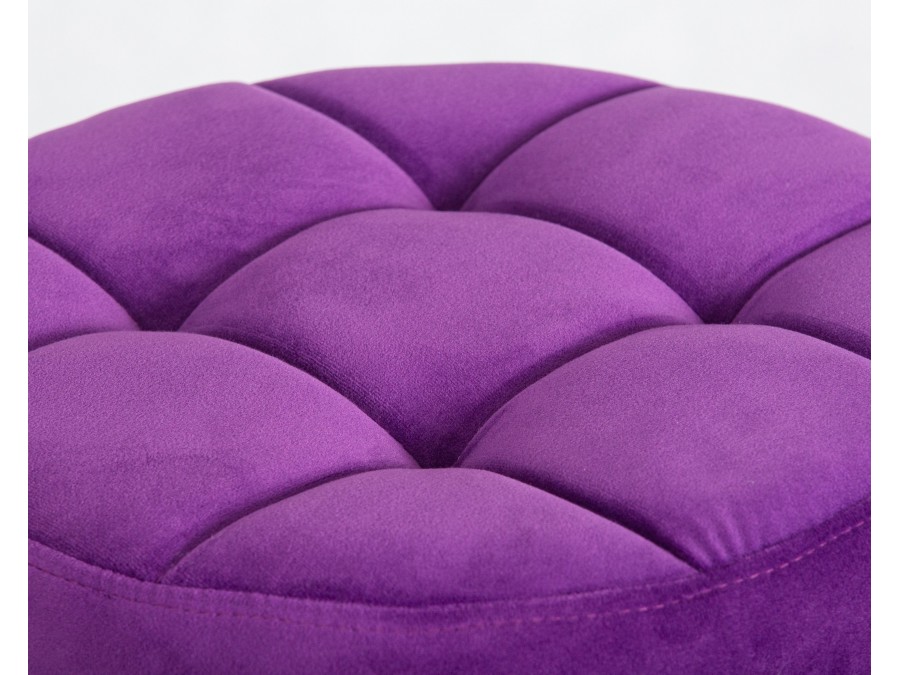 Табурет барный DOBRIN BRUNO BLACK, фиолет велюр (MJ9-58)