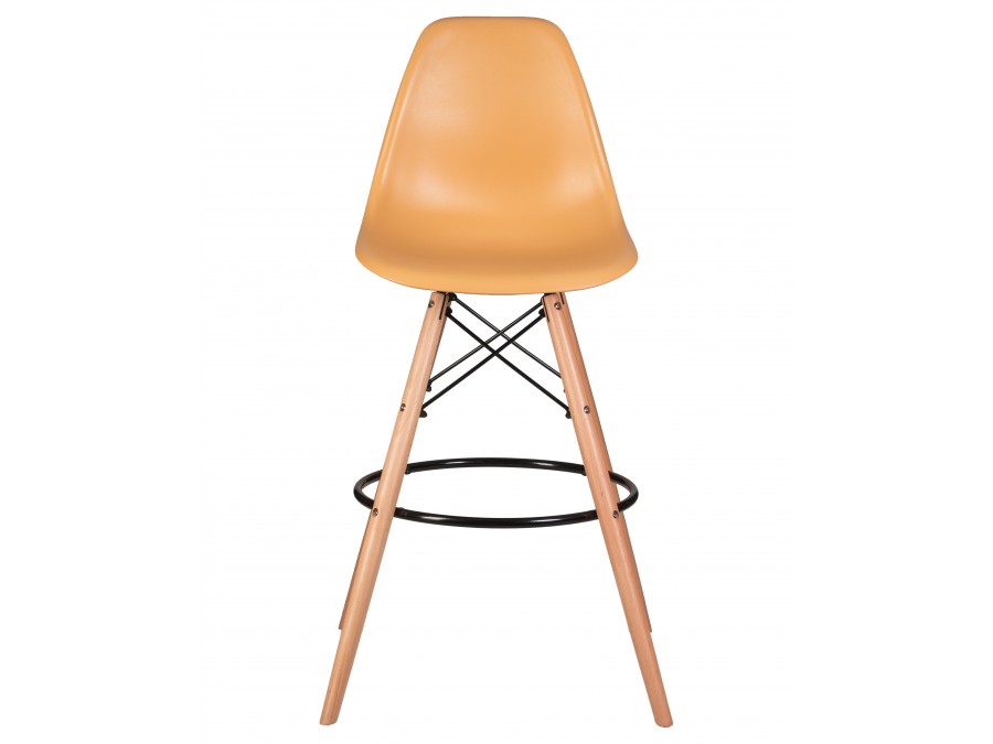 Стул барный DOBRIN DSW BAR, ножки светлый бук, цвет персиковый (NX-Y-06)