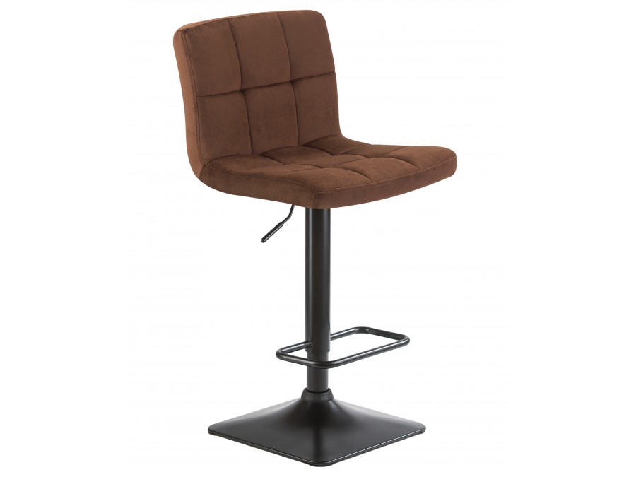 Набор 2 шт Стул барный DOBRIN DOMINIC, шоколадный велюр (MJ9-111)