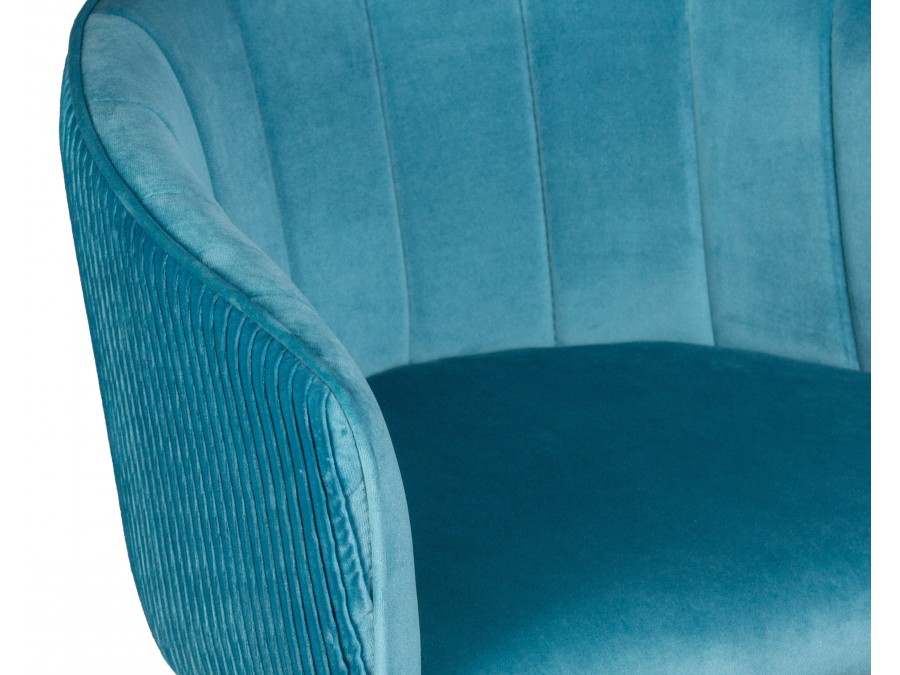 Стул барный DOBRIN DARCY, морской волны велюр (1922-7)