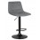Стул барный DOBRIN TAILOR BLACK, серый велюр (MJ9-75)